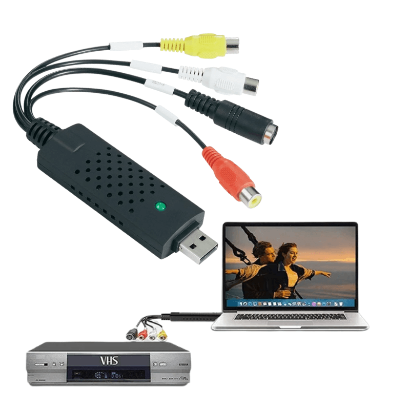 Przenośny Zaawansowany Konwerter VHS na Cyfrowy USB