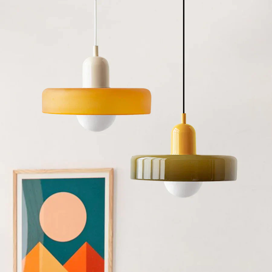 Stylowa marmurowa lampa wisząca sufitowa w stylu skandynawskim