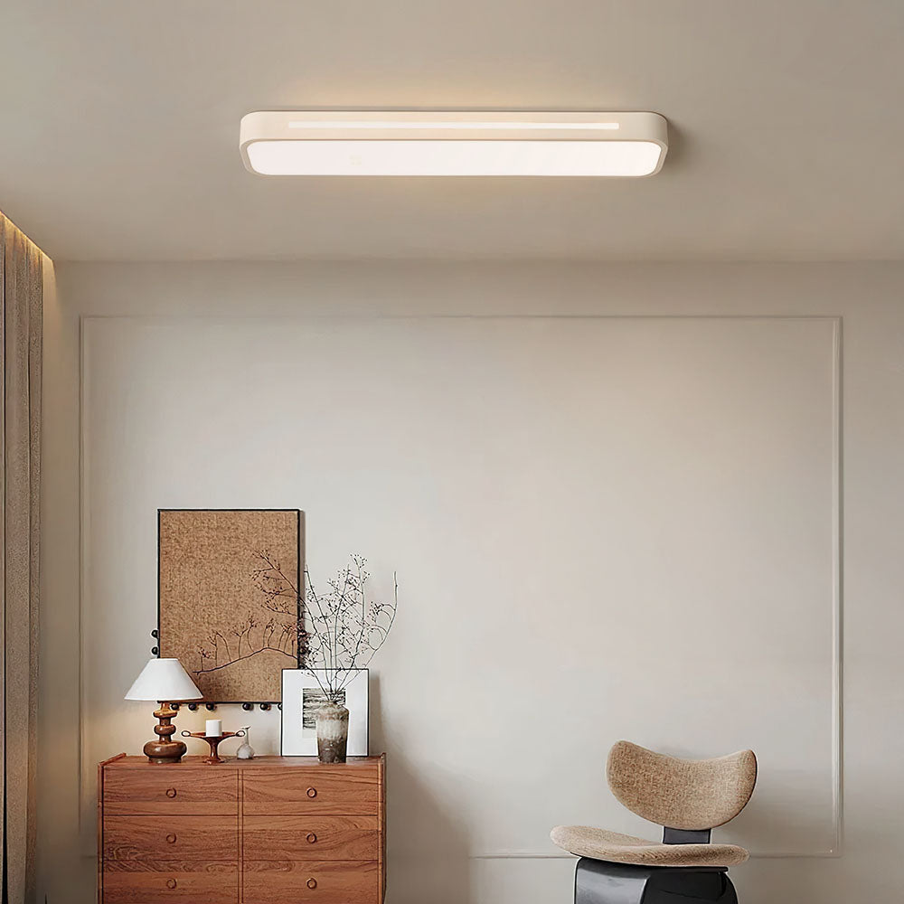 Nordycka minimalistyczna długa lampa sufitowa LED