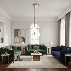 Minimalist Scandinavian-style LED ceiling pendant lamp with adjustable length