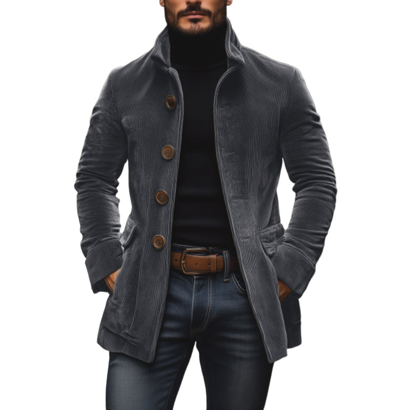 Cappotto aderente da uomo stile vintage corto stile casual