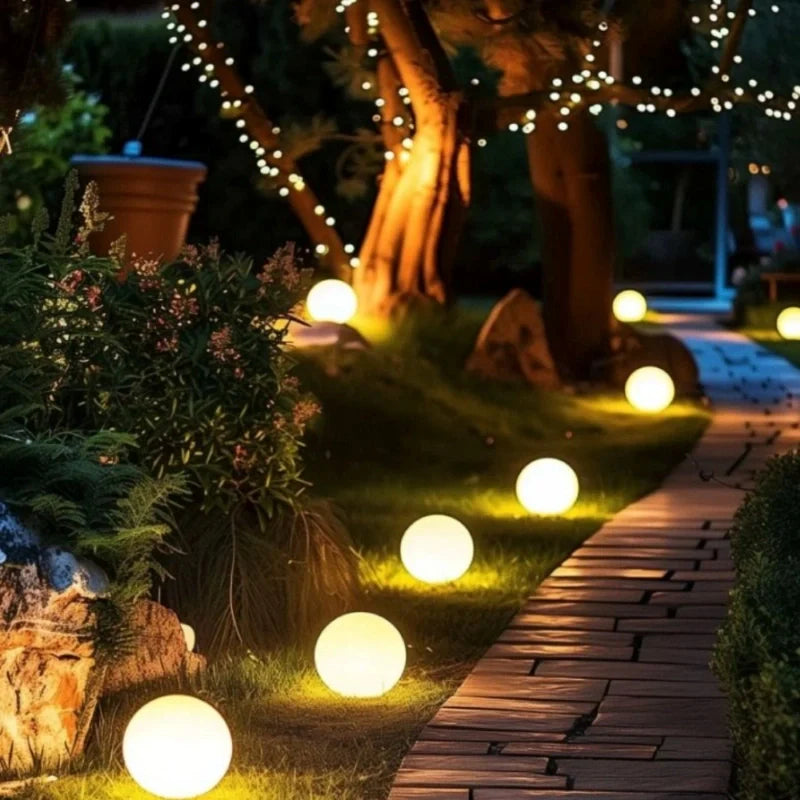 Zewnętrzne oświetlenie kuliste LED elegancka lampa zewnętrzna