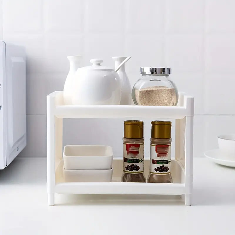 Rectangular Two-Level Countertop Organizer