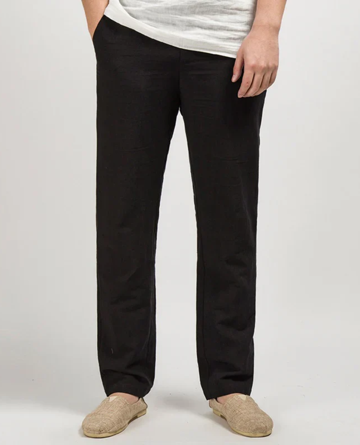 Pantaloni estivi da uomo taglio ampio stile casual universale
