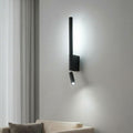 LED wall lamp with double light beam effect for living spaces