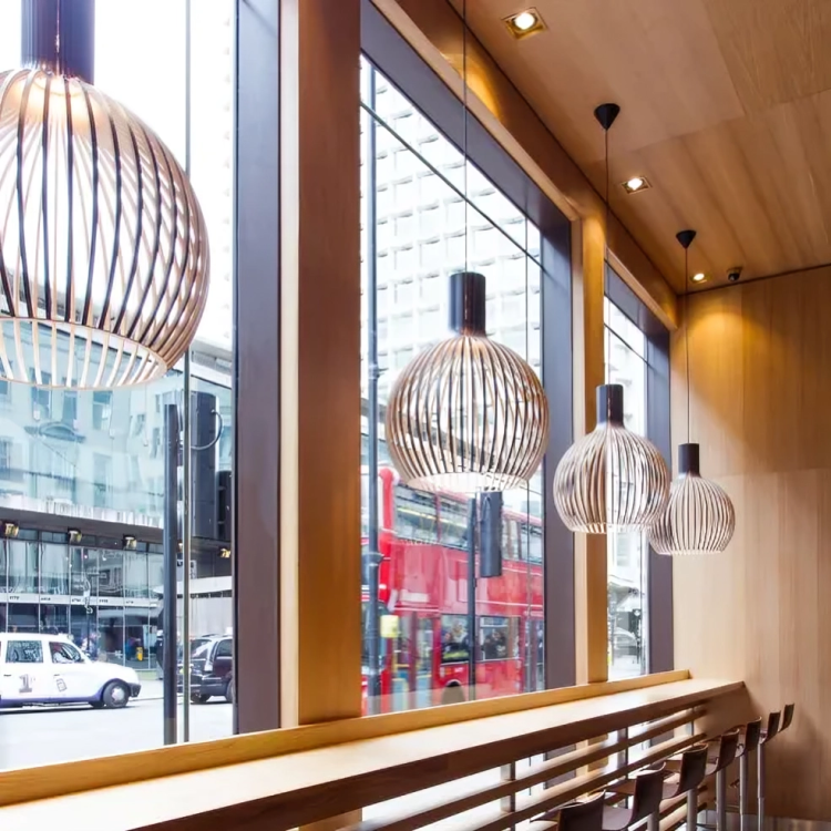 Elegancka Lampa Wisząca z Bambusa