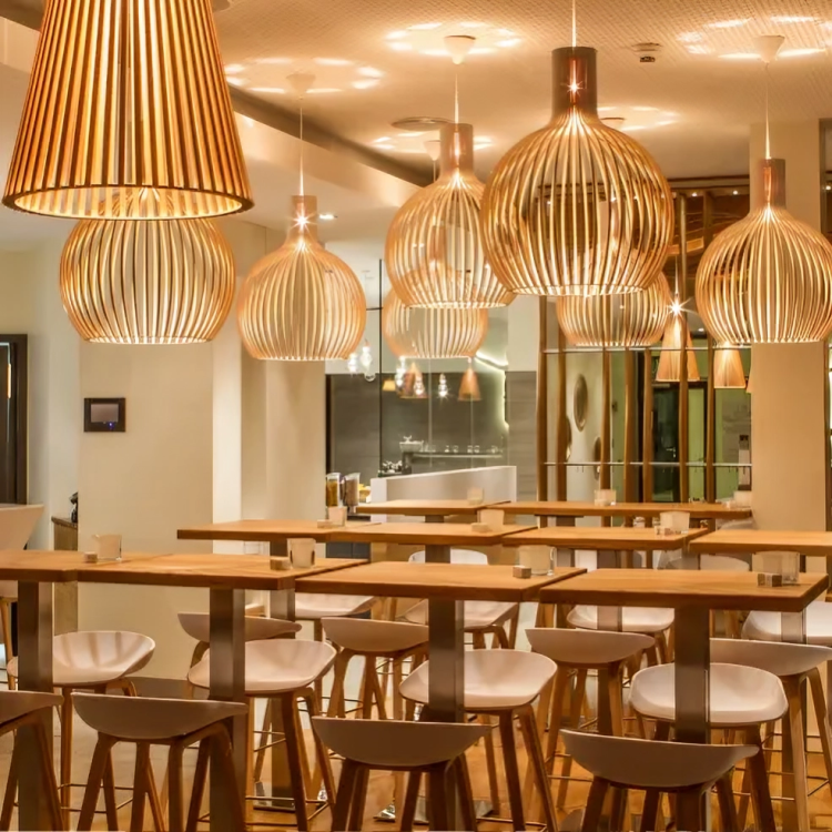 Elegancka Lampa Wisząca z Bambusa