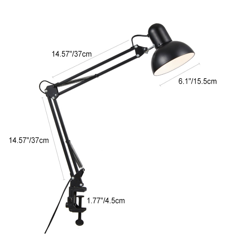 Regulowana Lampa Stołowa z Klipsem Długie Ramię Minimalistyczne