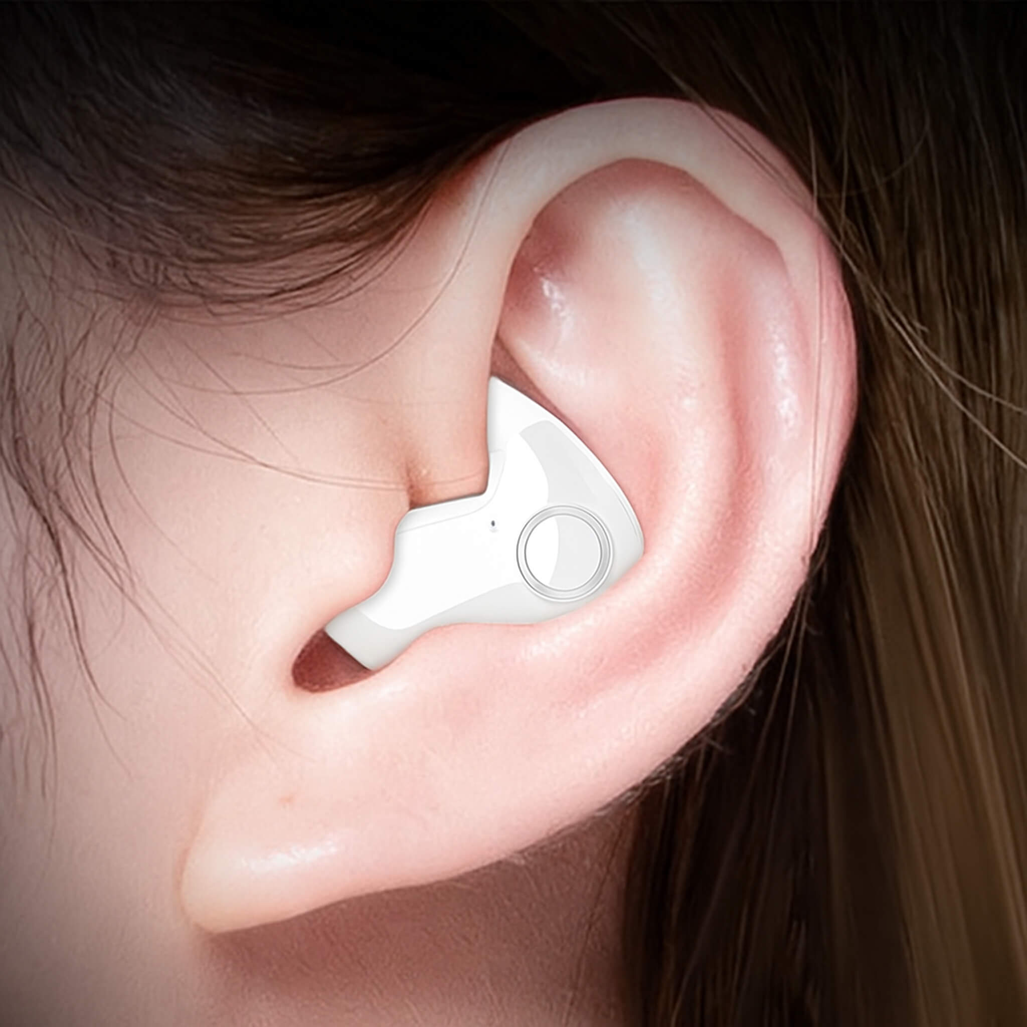 Niewidoczne bezprzewodowe słuchawki do spania dla osób śpiących na boku