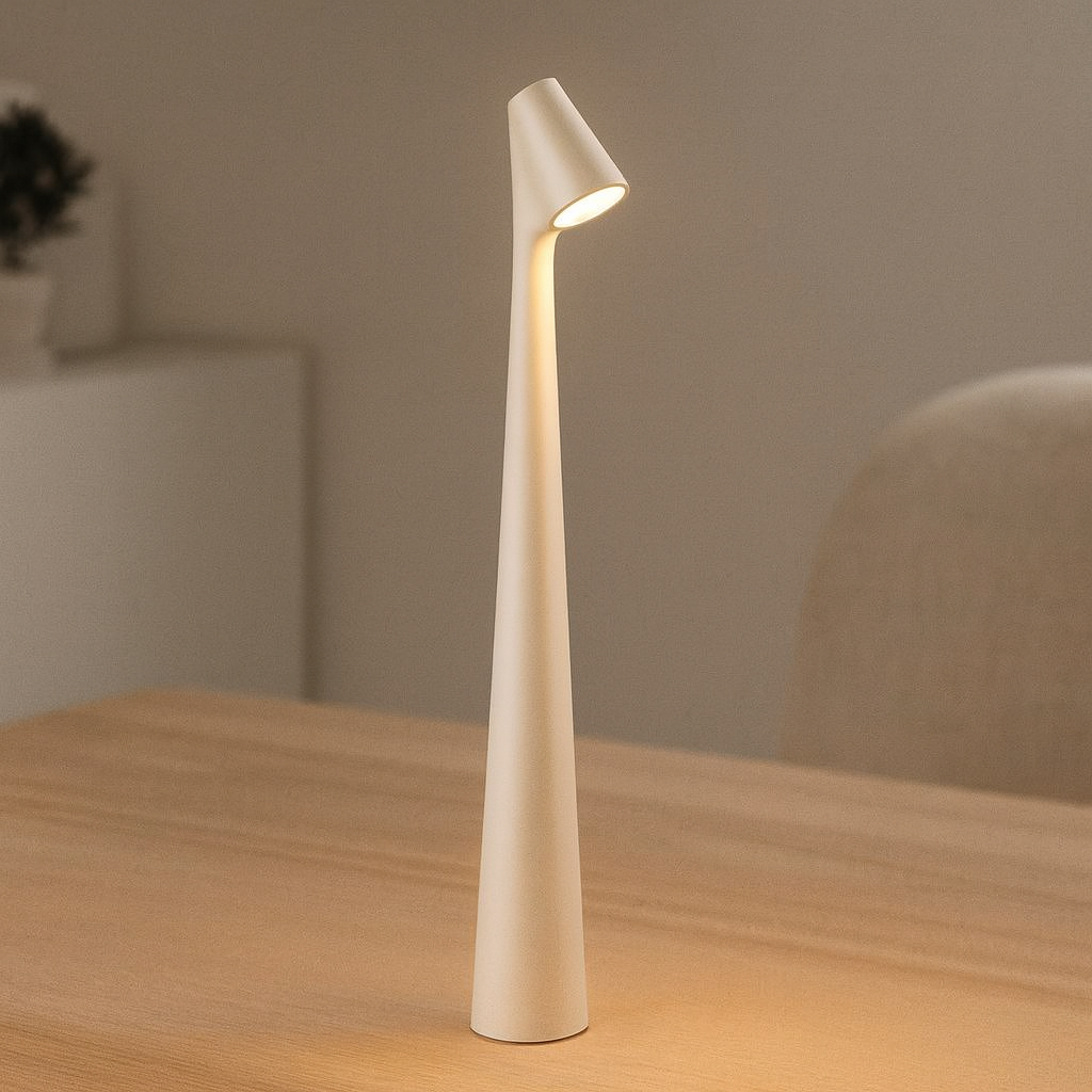 Smukła przenośna bezprzewodowa lampka biurkowa LED USB