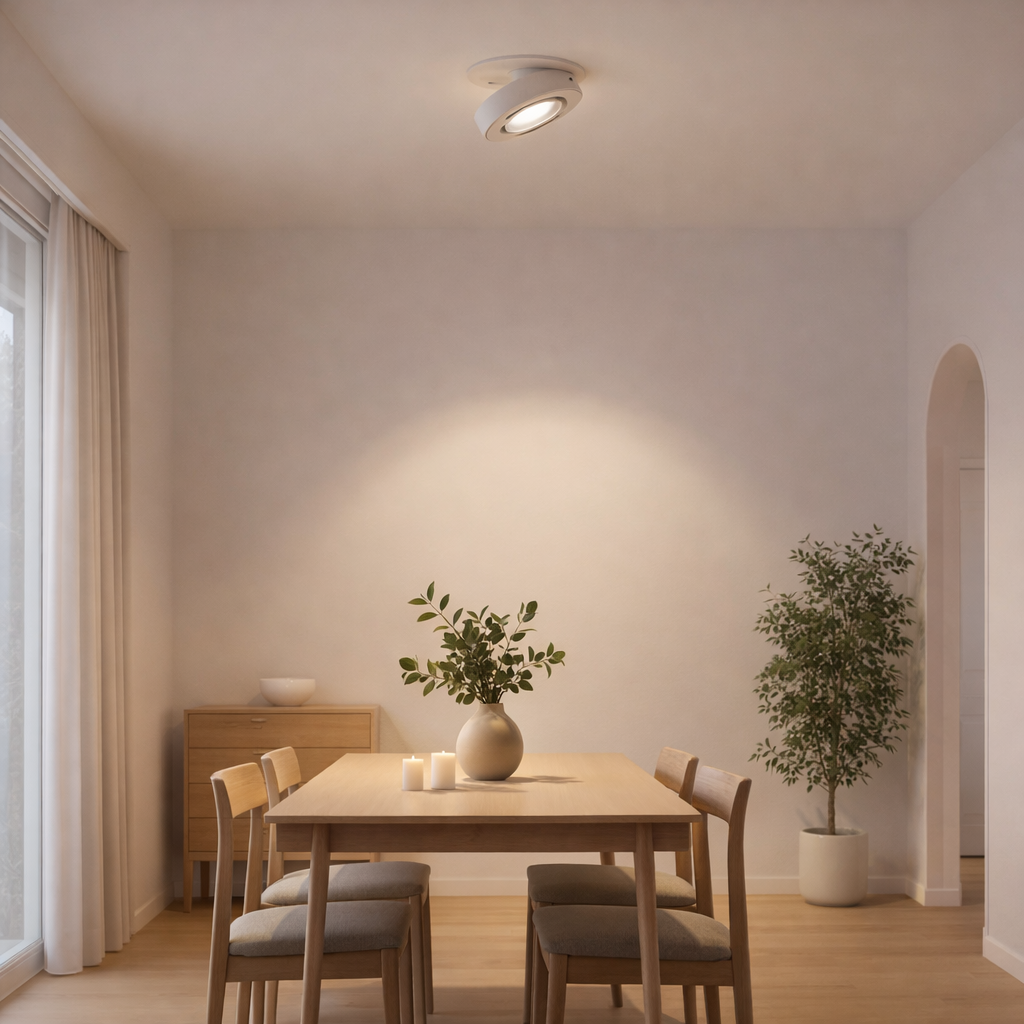 Lampada da soffitto LED incassata rotante 360°