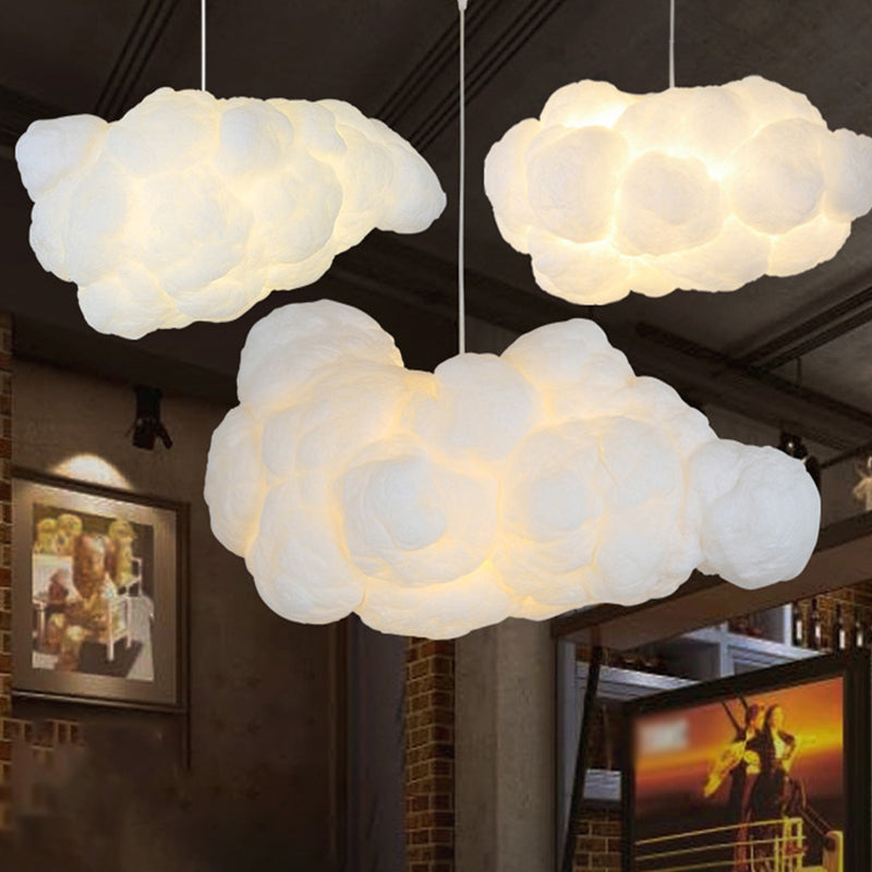 Lampe de plafond moderne en forme de « nuage » avec hauteur réglable
