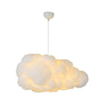 Plafonnier élégant en forme de nuage avec deux abat-jour blancs
