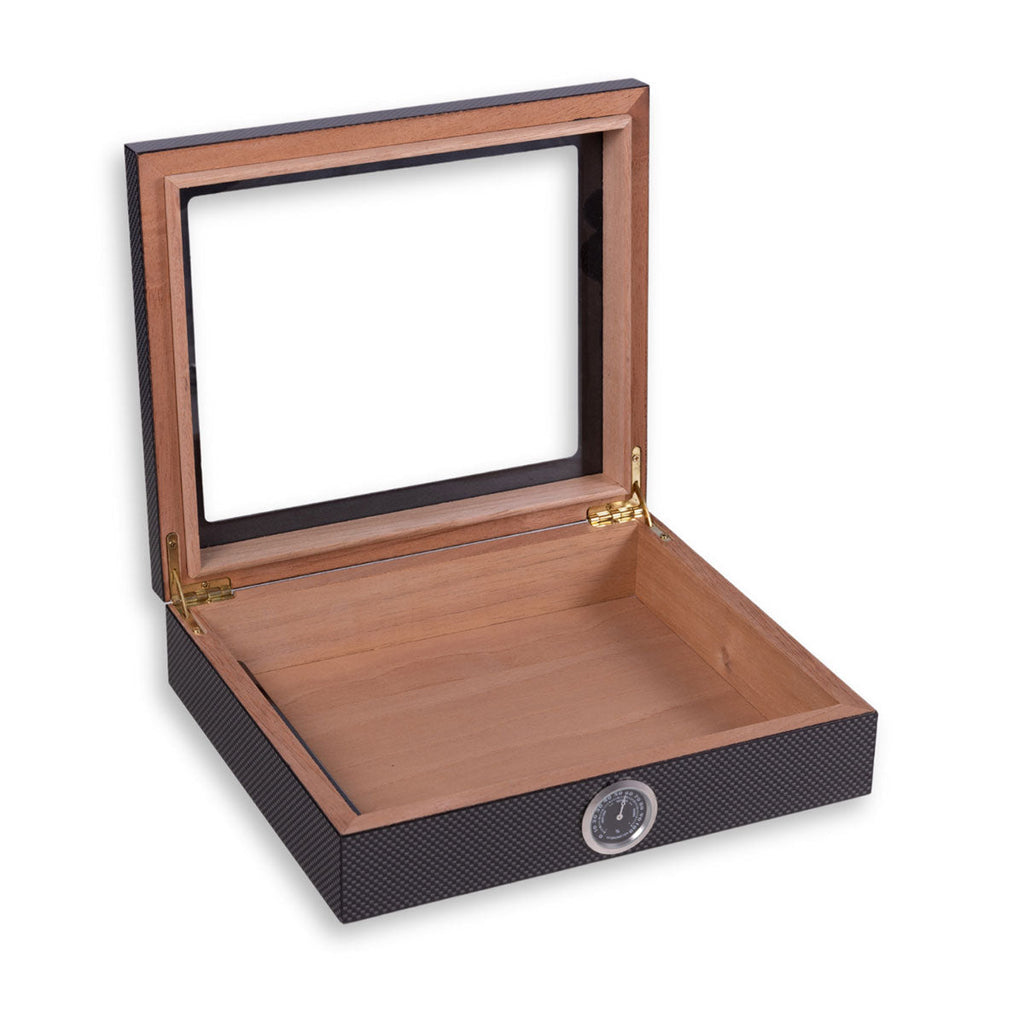 Humidor do Przechowywania Cygar z Higrometrem i Szybą