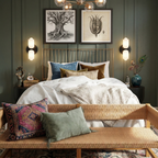 Modern LED wall lamp for interiors, lighting both up and down