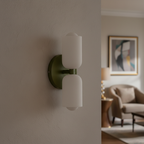Modern LED wall lamp for interiors, lighting both up and down