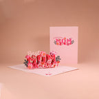 Belle carte pop-up 3D cadeau pour la Fête des Mères
