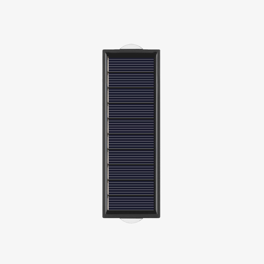Lampe murale extérieure moderne avec éclairage solaire vers le haut et vers le bas