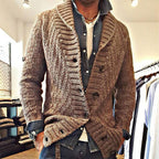 Giacca smart casual da uomo stile cardigan con colletto classico