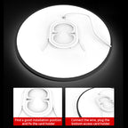 Lampada da soffitto LED rotonda luminosa a montaggio superficiale