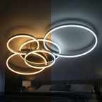 Lampada da soffitto LED rotonda, moderna e nera da incasso – illuminazione per interni
