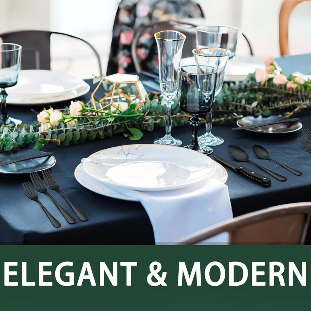 Nowoczesny zestaw sztućców – 24 elementy