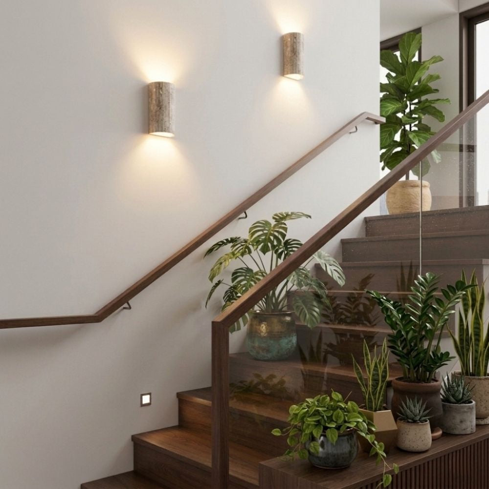 Moderne Wandleuchte mit zartem, warmem LED-Licht für Innenräume