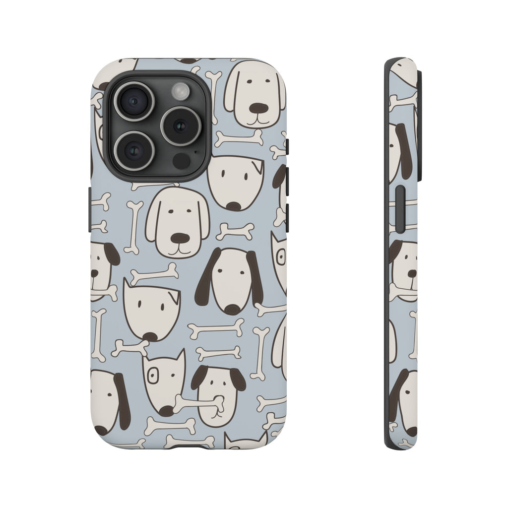 Étui de téléphone de protection durable avec motif d’empreintes de patte