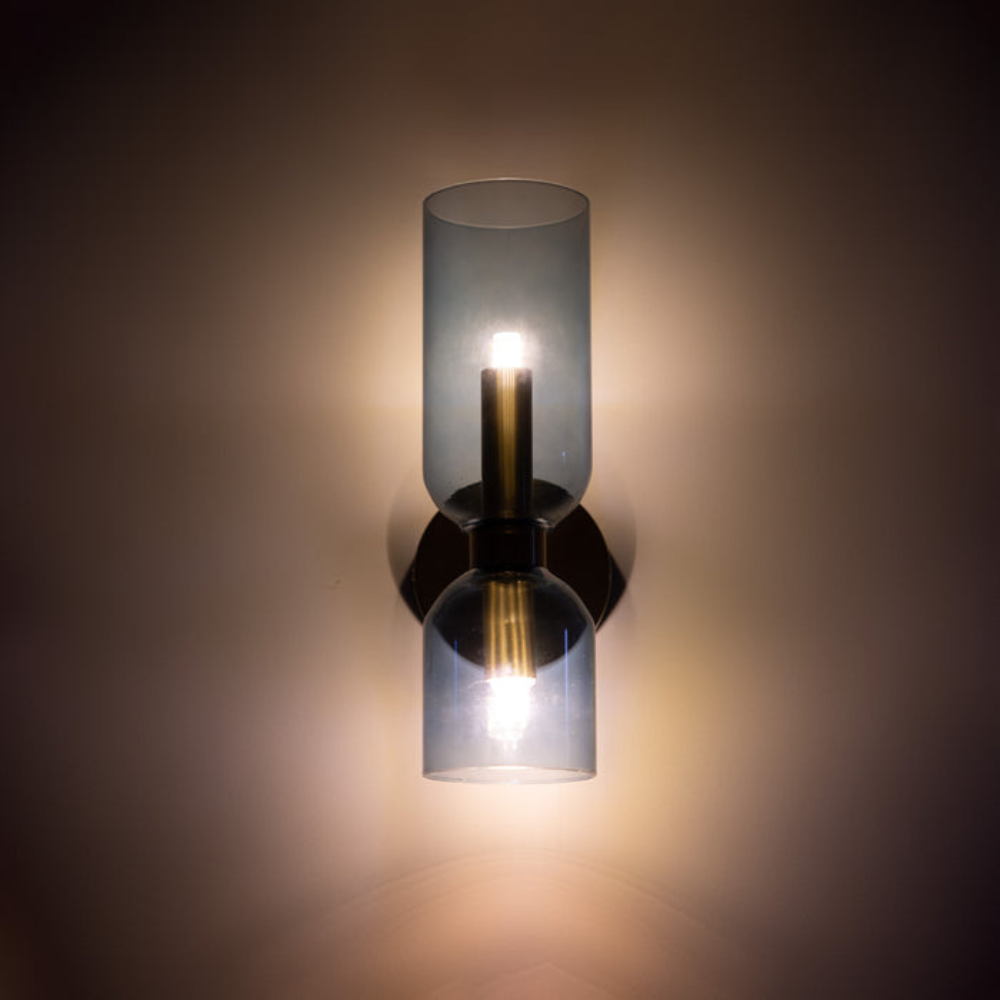 Oszczędność miejsca lampa ścienna LED o okrągła podwójna głowica