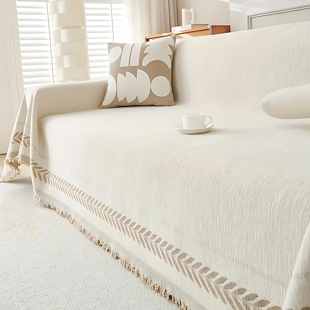 Housse de canapé élégante résistante aux taches en microfibre pour usage domestique