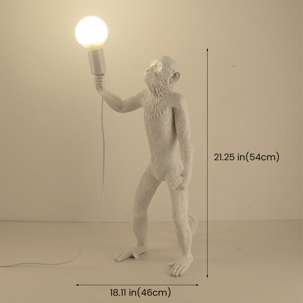 Lampe de table moderne en forme de singe comme élément de décoration de chambre