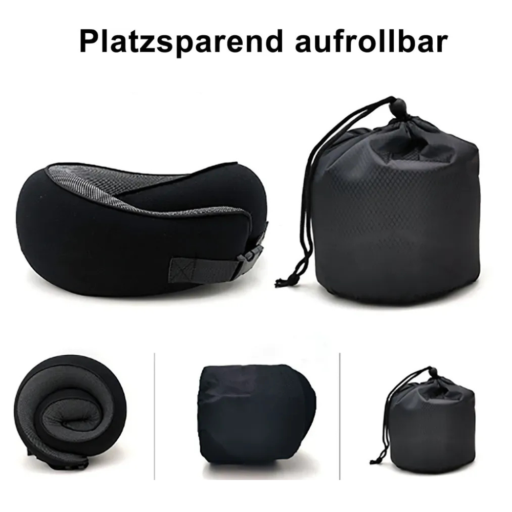 Wygodna poduszka podróżna z podparciem szyi