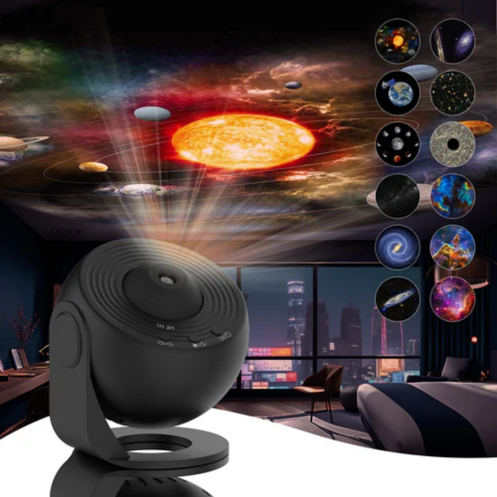 Oszałamiający galaktyką projektor nocnego nieba 360°