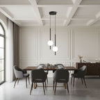 Minimalist Scandinavian-style LED ceiling pendant lamp with adjustable length
