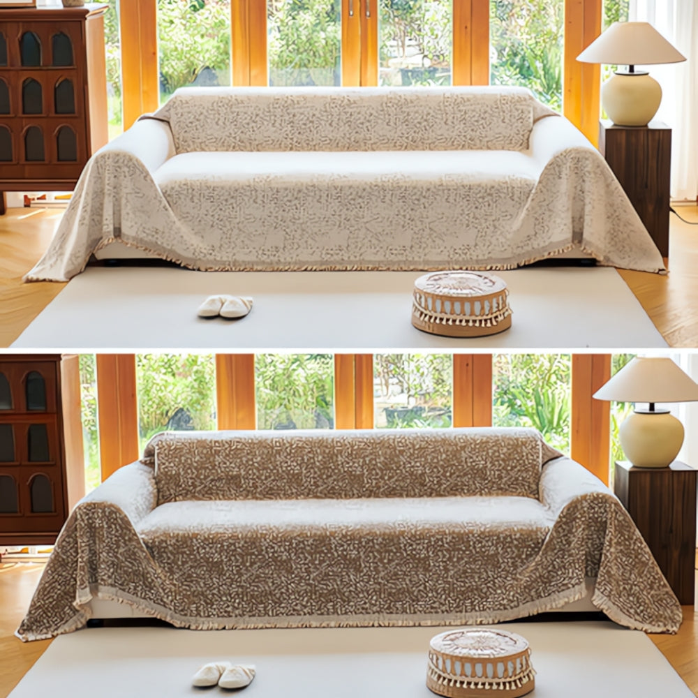 Copriletto reversibile in stile bohemien elegante per interni moderni e rustici