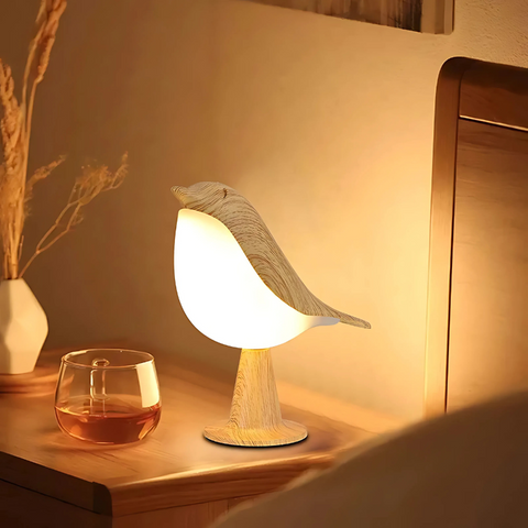 Lampe LED apaisante et fonctionnelle avec diffuseur parfumé en forme d’oiseau - Fonction tactile