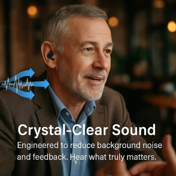 Ulepszony niewidoczny aparat słuchowy douszny