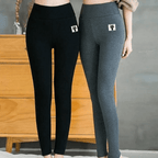 Leggings invernali da donna termici con vita alta