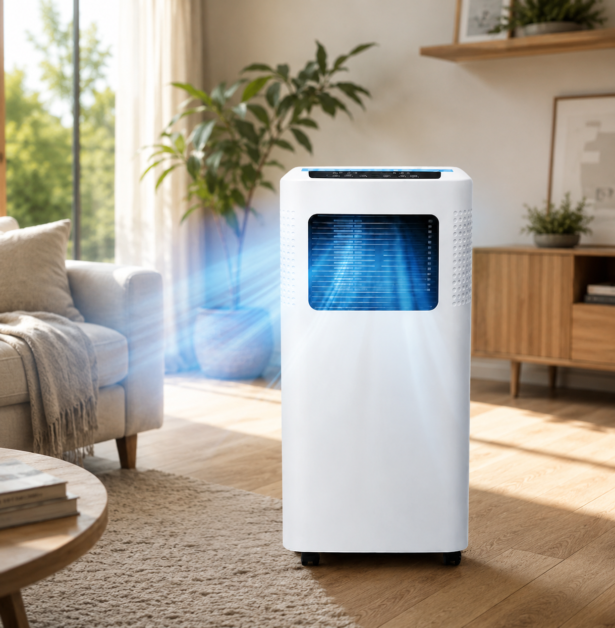 Klimatyzator przenośny 8000 BTU – chłodzenie 3w1 z wentylatorem i osuszaniem – klimatyzator do domu sypialni i biura