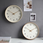 Orologio da parete in legno in stile scandinavo – Silenzioso e minimalista