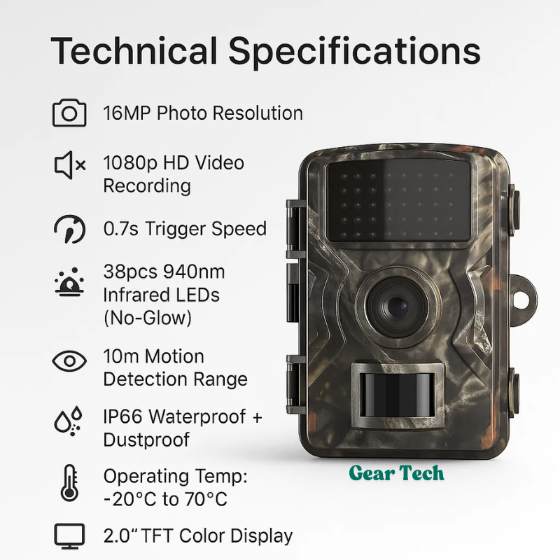 Zaawansowana Kamera Leśna z Nocnym Podglądem