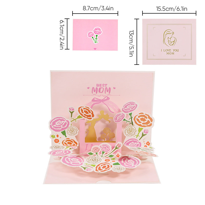 Beautiful 3D pop-up card Mother's Day gift