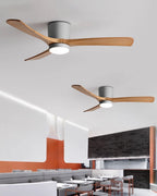 Lampa sufitowa w stylu nordyckim z wentylatorem Lampa sufitowa LED z pilotem