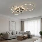 Lampada da soffitto LED rotonda, moderna e nera da incasso – illuminazione per interni