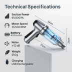 Wydajny bezprzewodowy odkurzacz samochodowy do czyszczenia