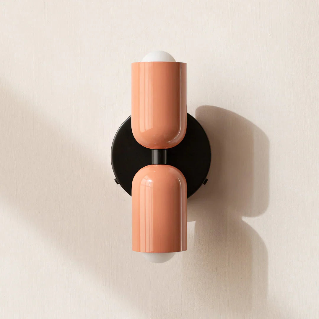 Elegante lampada da parete LED scandinava a doppia faccia