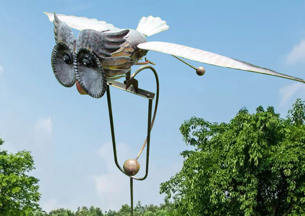 Ventilador de jardín resistente a la intemperie – decoración giratoria para exteriores