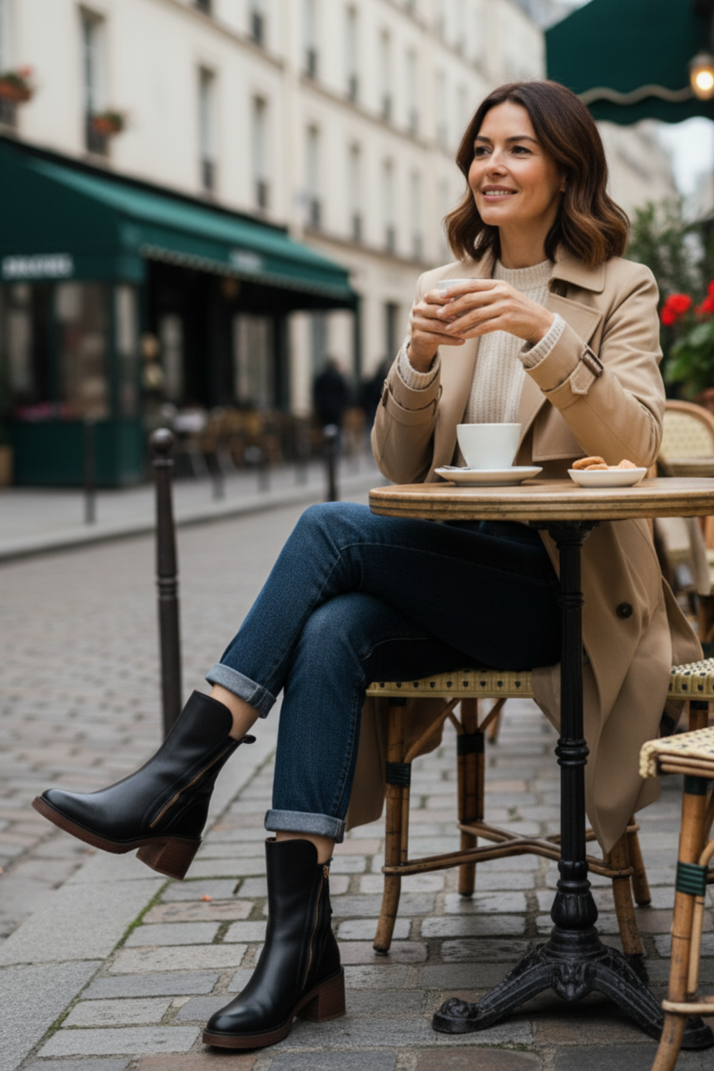 Stivaletti neri da donna con tacco a blocco – comfort e stile per tutto il giorno