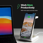 Zaawansowana bezprzewodowa stacja szybkiego ładowania 3 w 1 - Idealny dla urządzeń Apple, Samsung, Watch i AirPods