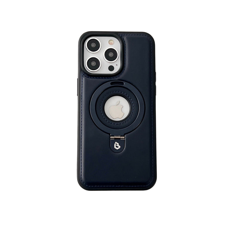 Étui de téléphone en cuir avec support - Étui de protection fin